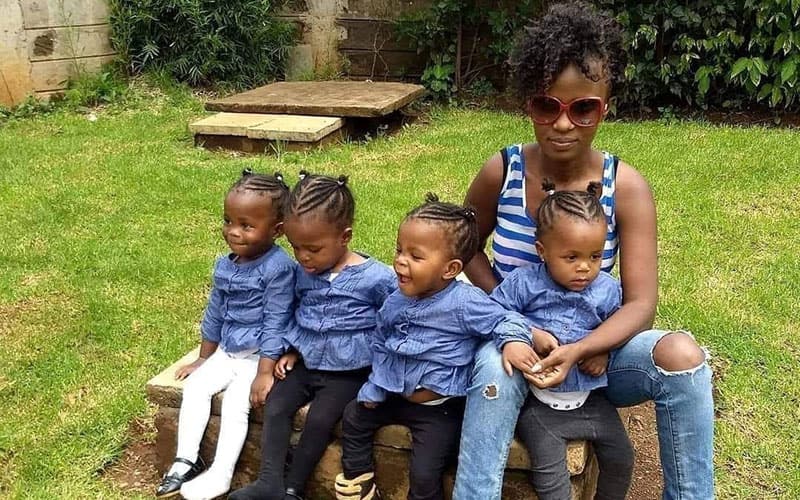 Divinar Joseph and her quadruplets