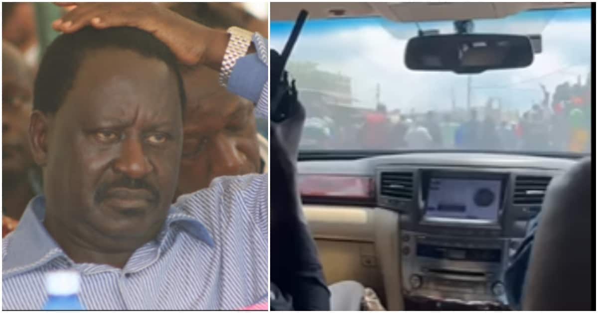 Video Of Raila Odinga Receiving Intel On How To Dodge Police Officers ...