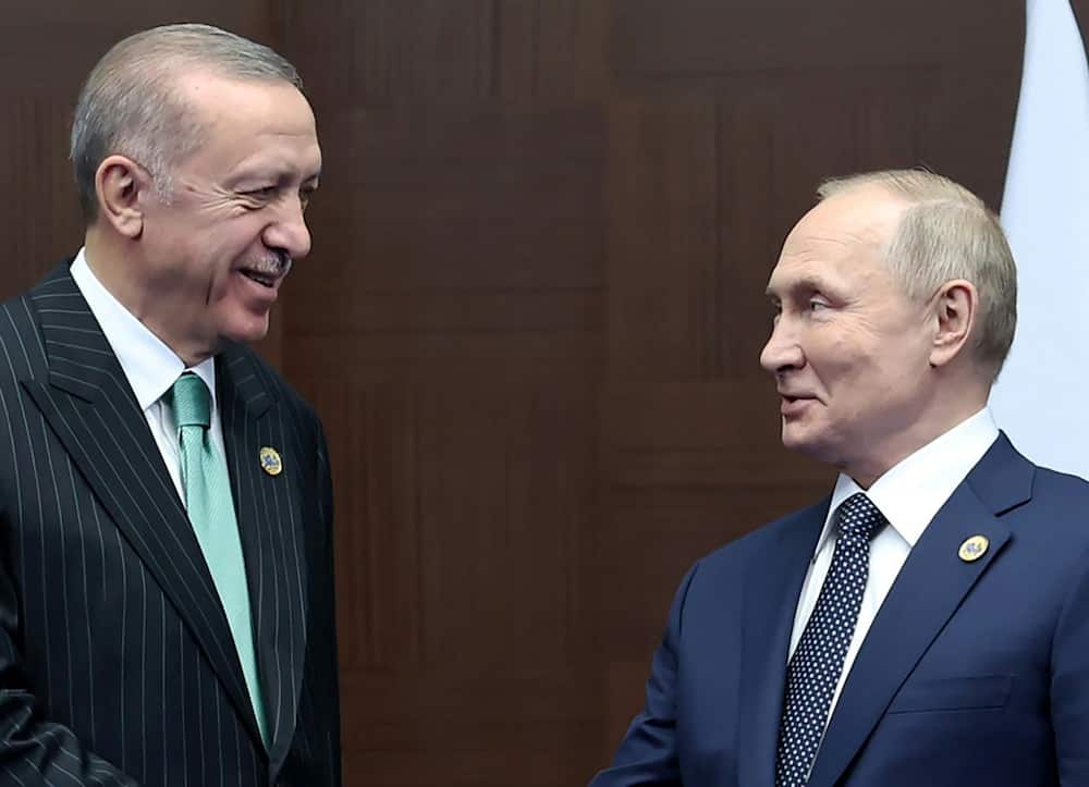 Turkish President Recep Tayyip Erdogan and his Russian counterpart Vladimir Putin have met four times in the past three months
