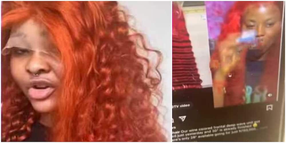 The pretty Nigerian lady said she purchased a fake wig for a cool 150k Naira (equal to KSh 40,000).