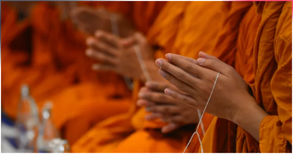 Monks praying