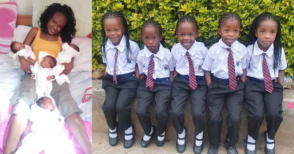 Divinar's quadruplets are arguably the most famous multiples in Kenya.