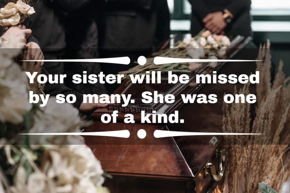 heartfelt condolence messages for the loss of a sister