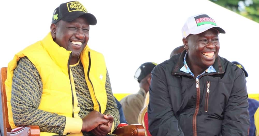 William Ruto Strongly Hints at Picking Rigathi Gachagua as Running Mate During Nyeri Tour