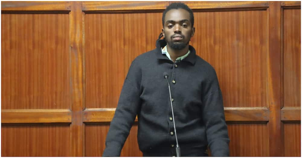 Boniface Kirui at Miimani Law Courts. Photo: Zipporah Weru/TUKO.co.ke