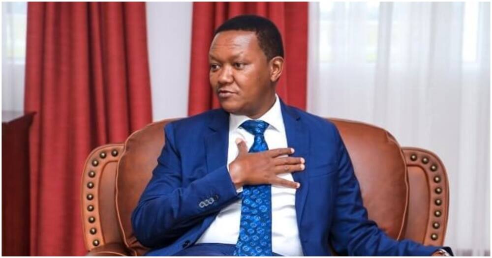 Machakos governor Alfred Mutua in a past meeting. Photo: Alfred Mutua.