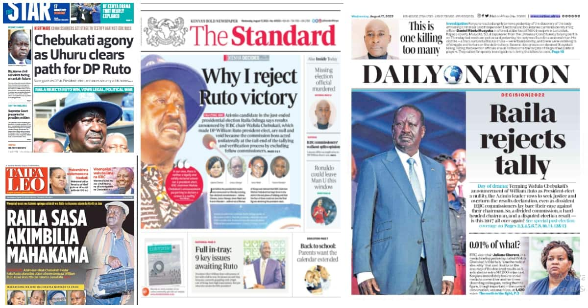 Kenyan Newspapers Review: William Ruto, Gachagua Already Calling Shots ...