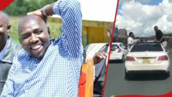 Kipchumba Murkomen Pursues Motorists Captured Dangerously Driving Mercedes Car on Mombasa Road