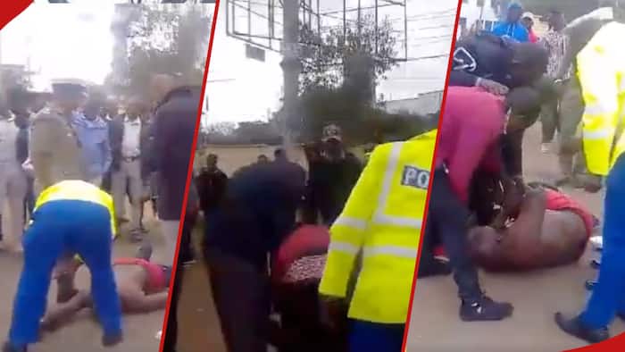 Video of Matatu Tout Wailing Uncontrollably as Police Manhandle Him Sparks Rage: "Unacceptable"
