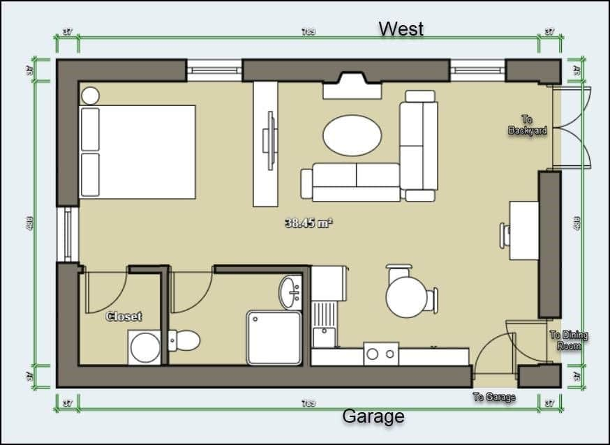 bedsitter design plans in Kenya