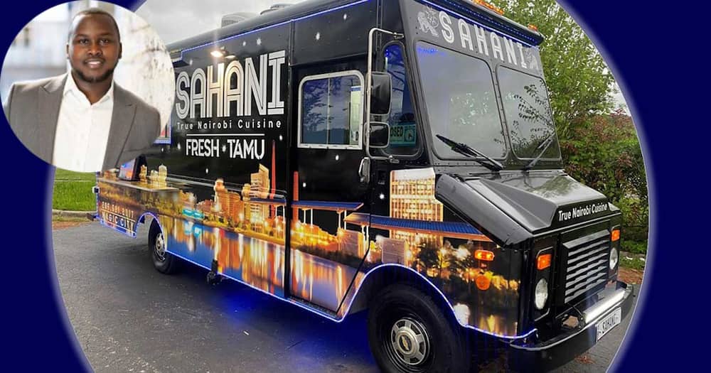 David Kimani owns the Sahani food truck