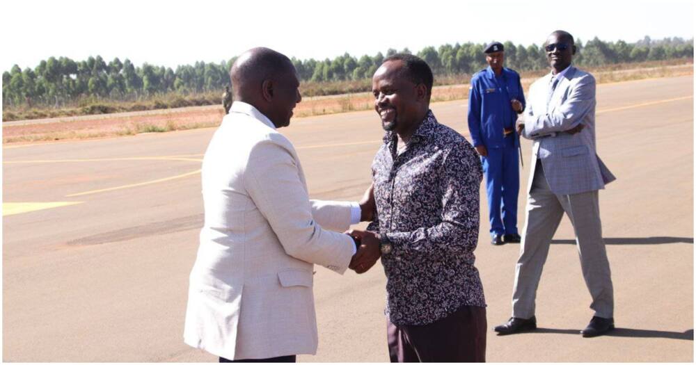 President William Ruto and George Natembeya