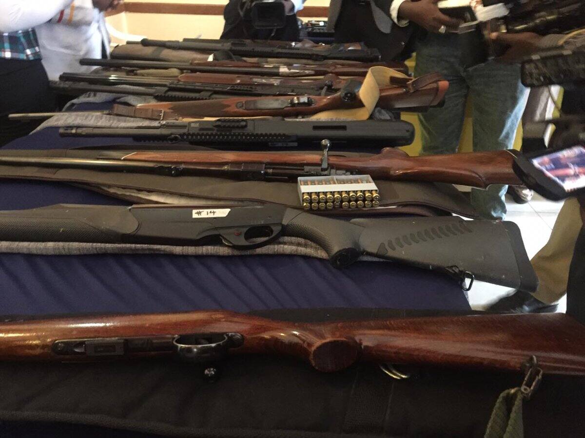 340 military grade firearms, 5371 bullets confiscated from private gun owners Tuko.co.ke