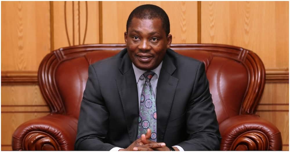 Justin Muturi said he earns mainly from farming and consultancy services.