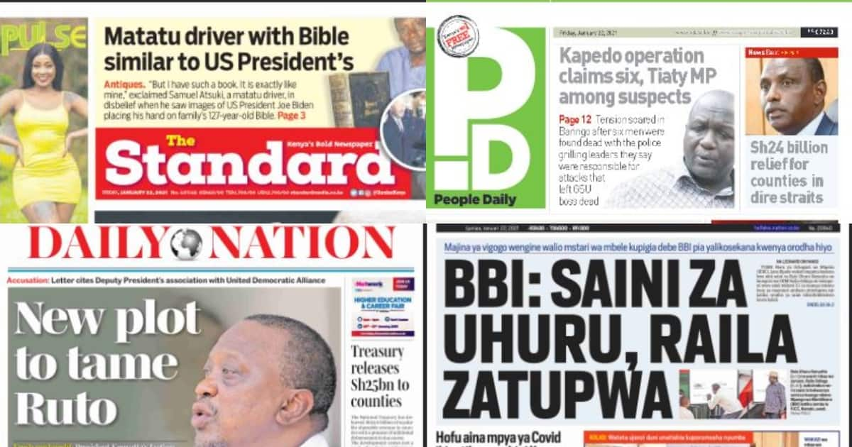 Newspapers review: Senior Jubilee officials want Ruto, allies expelled