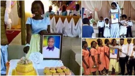 Lady Gets Married to Photo of Her Lover after Groom Said He Is Busy Abroad