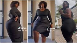 Plus-Size Lady with Super Curvy Hips Shows Off Dance Moves In TikTok Video, Netizens Drool: "Natural Beauty"