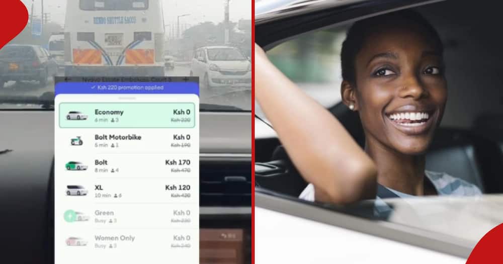 A woman shared a screenshot showing how she did not havre to pay for her ride after getting 100% discount.