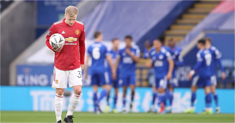 Van de Beek in action for Man United. Photo: Getty Images.