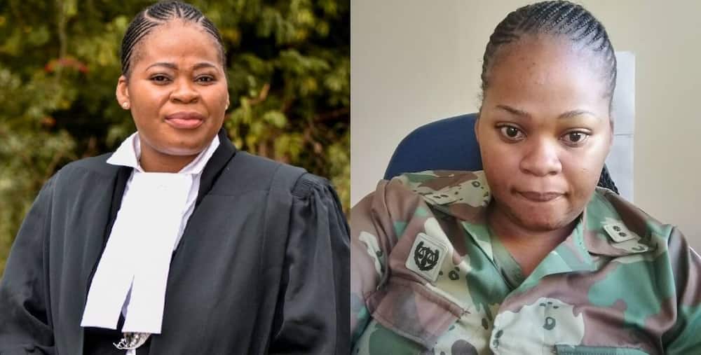 Adv Lerato Nyathi, a lawyer and a soldier.