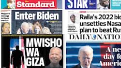 Kenyan newspapers review for January 21: Kalenjin Myoot elders endorse Ruto's 2022 presidential bid, say Gideon Moi still political baby