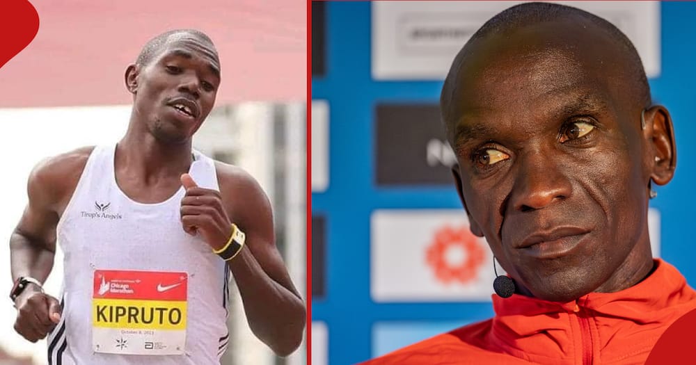 Benson Kipruto in the left frame. He has won the Tokyo marathon. Eliud Kipchoge in the right frame. He came in the 10th place.
