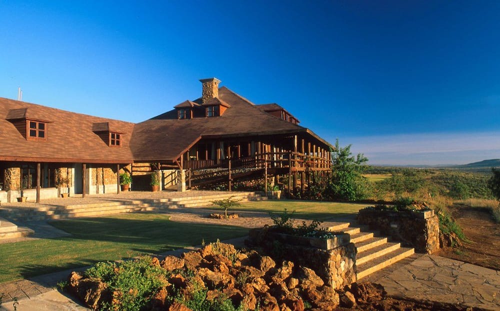 The Great Rift Valley Lodge offers an expansive view of the Rift Valley.