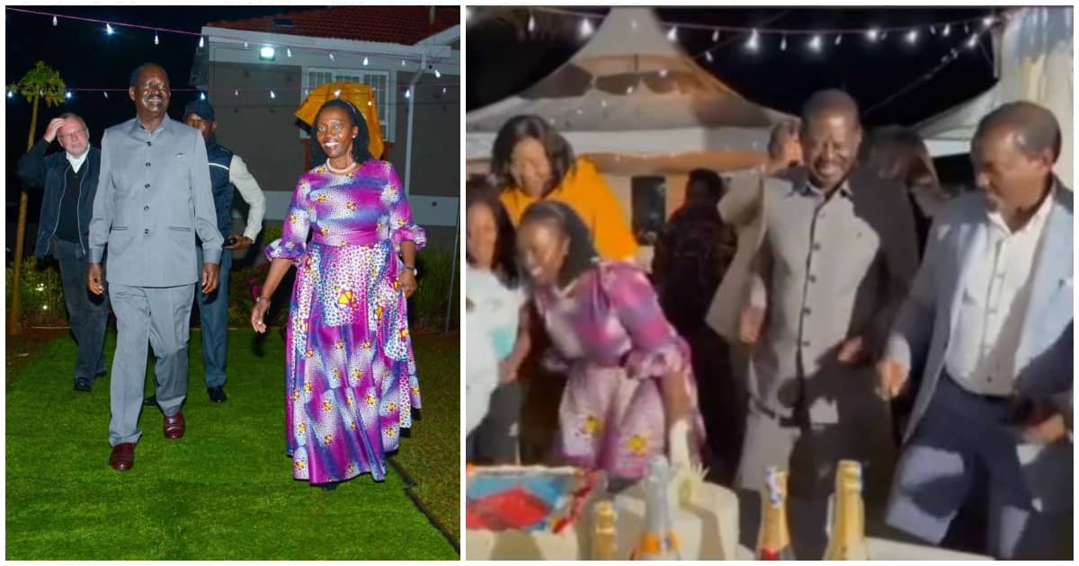 Video of Raila's energetic Jerusalema dance at Karua's birthday party emerges