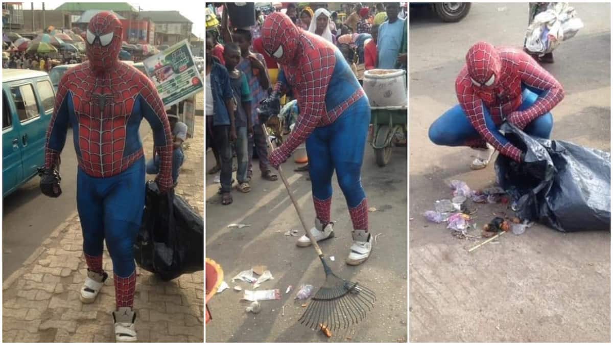 Man Dresses Like Spider-Man, Goes Around Cleaning Streets in Viral Clip -  