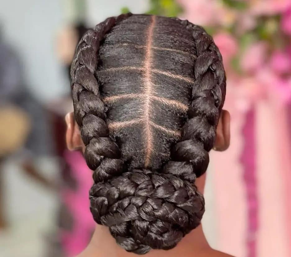 How to Create a Two-Into-One Freestyle Braided Hairstyle - Cosmo's