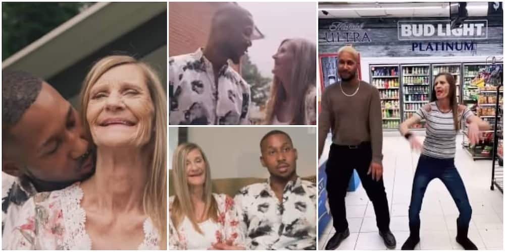 She gets me aroused, 24-year-old man who married 61-year-old woman with 8 kids opens up in new video.