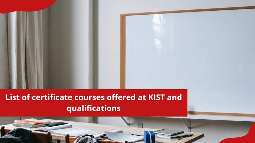 Certificate courses offered at KIST