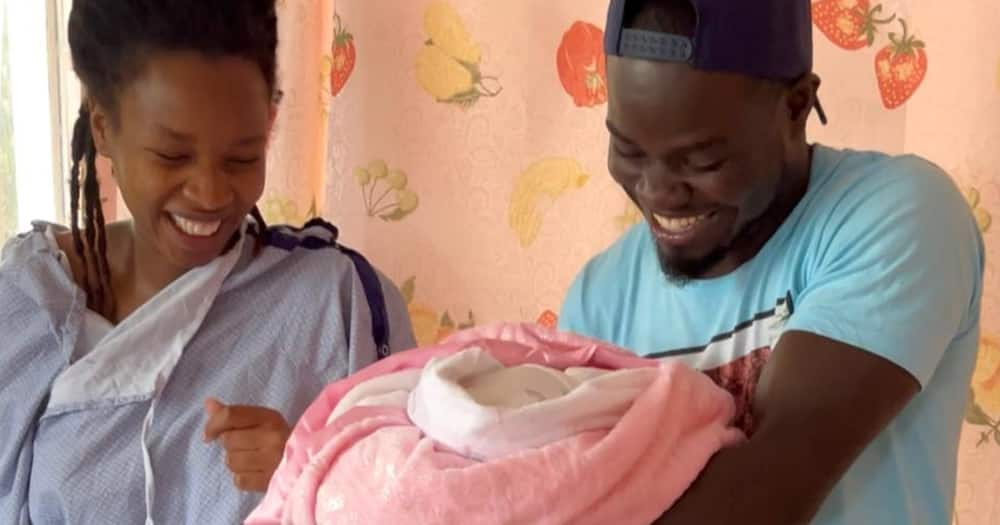 Mulamwah, Carol Sonnie, and their baby. Photo: Carol Sonnie.