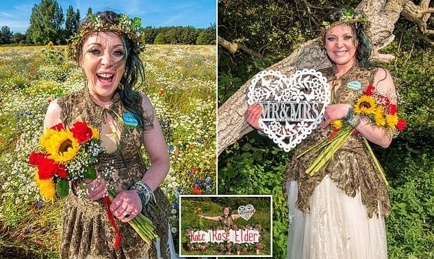 34-year-old woman 'marries' tree, changes her name