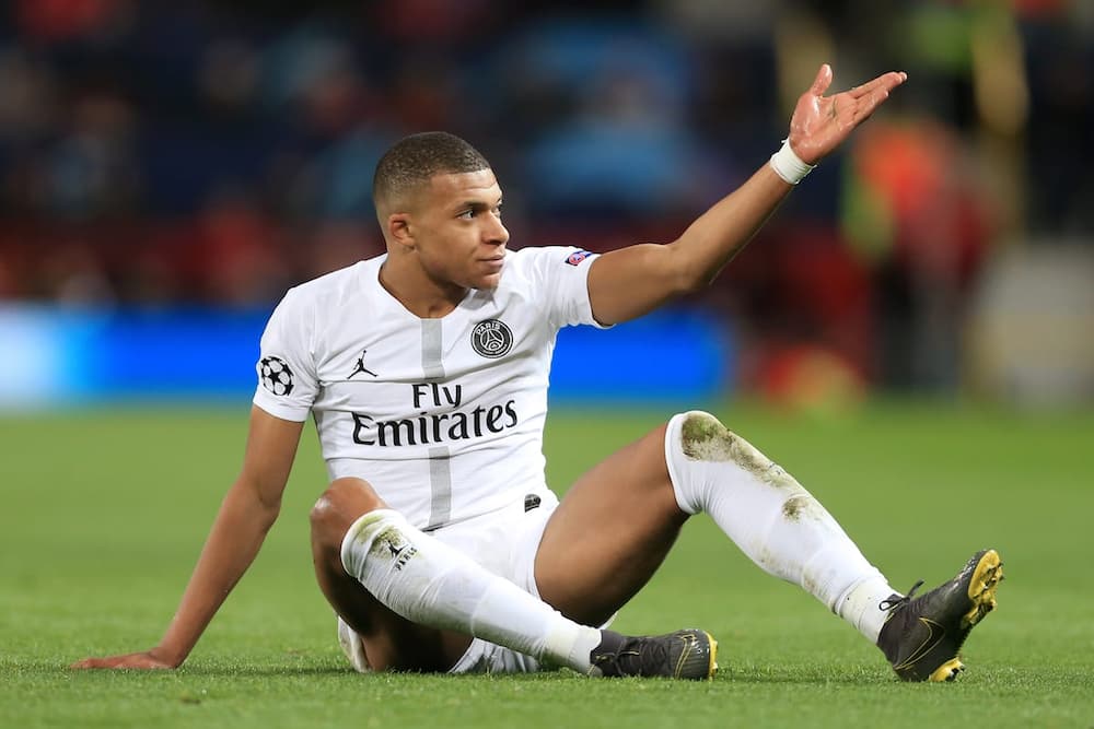 Kylian Mbappe while in action for Paris Saint-Germain. Photo by Simon Stacpoole.