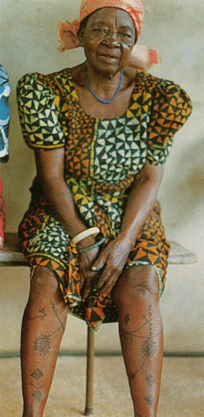 Nigerian tribal tattoo