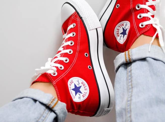 What to wear with red Converse high tops