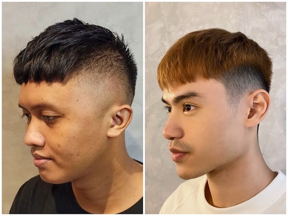 the French crop haircut for guys with thick straight hair