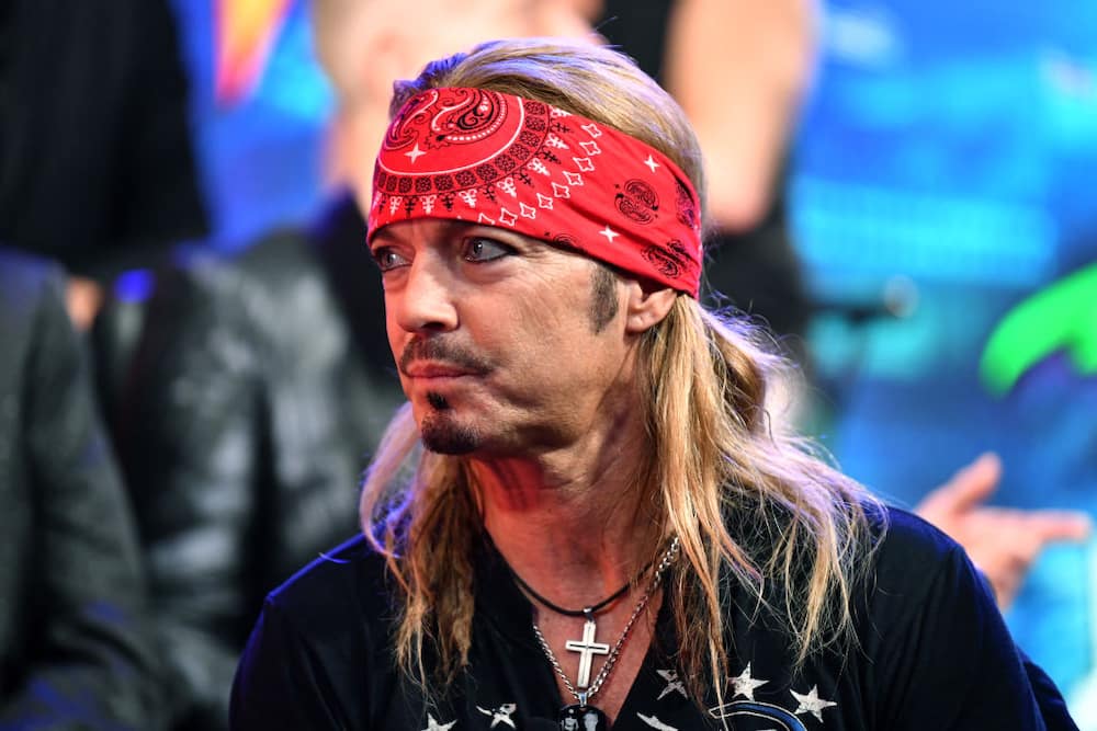 Bret Michaels of Poison speaks during the press conference at SiriusXM Studios in Los Angeles, California.