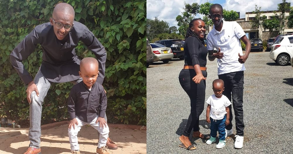 Njugush's Son shares hilarious reaction after learning dad was on cooking duty.