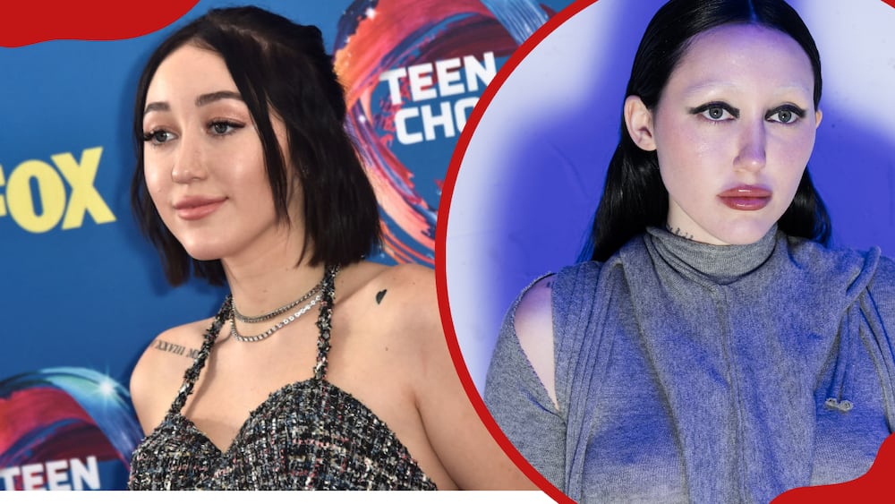 Noah Cyrus attends FOX's Teen Choice Awards at The Forum on August 12, 2018 (L), Noah Cyrus attends the Ottolinger Womenswear on March 03, 2024 (R).