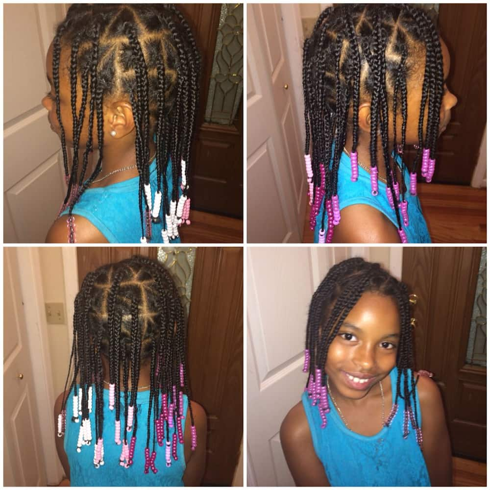 kids braided hairstyles with beads