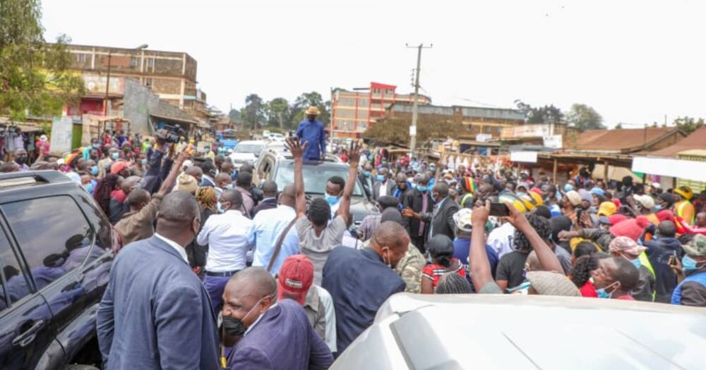 "Karibu Baba": Raila Odinga Afika Kiambu na Kupokewa kwa Shangwe