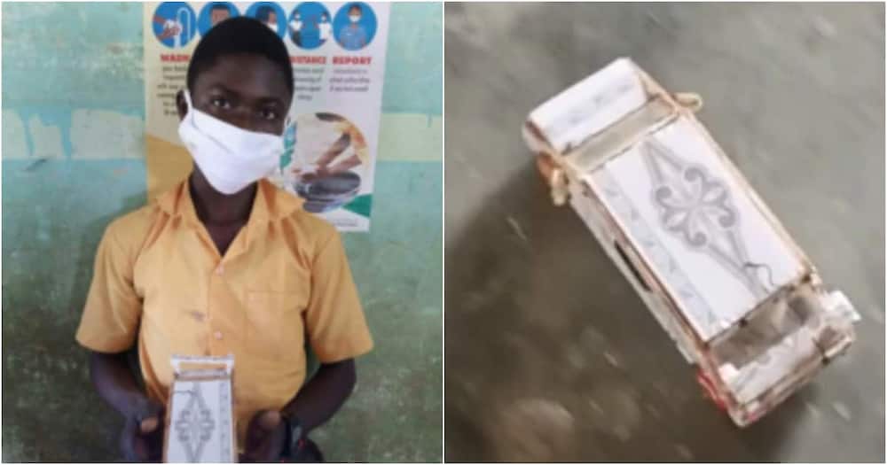 13-year-old student builds own car with phone board and T&J scraps