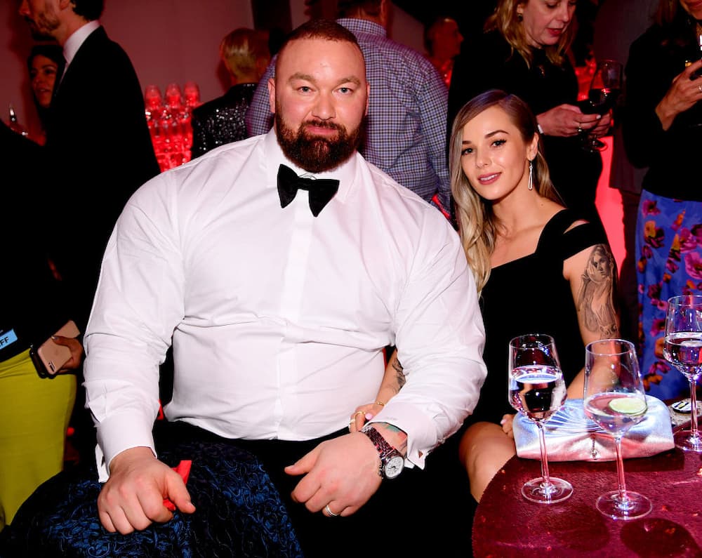 Kelsey Henson and Hafþór Júlíus Björnsson