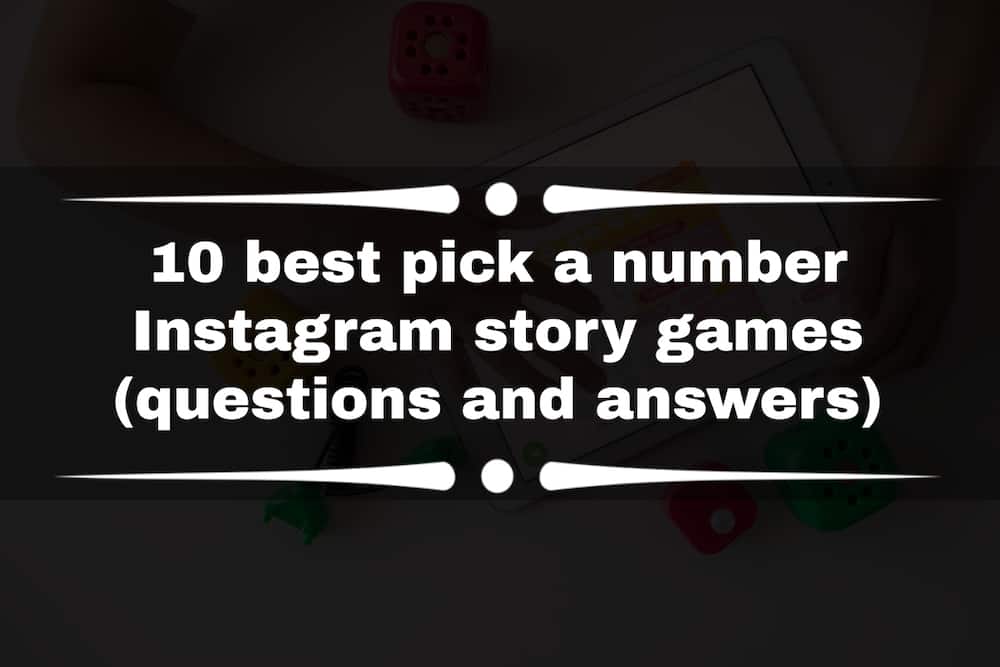 pick a number instagram post