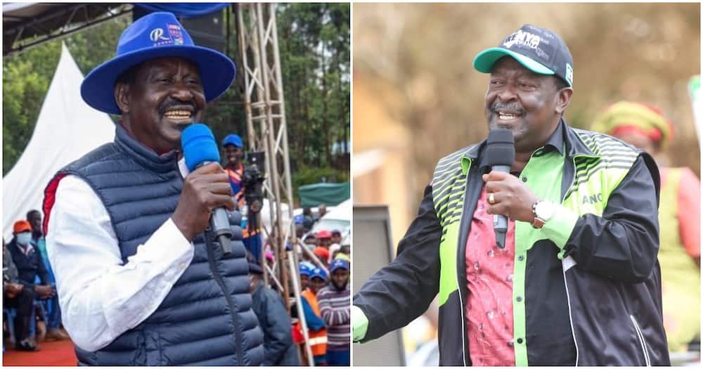 Raila Aahidi Kumpa Kazi Mudavadi Licha ya Kumuunga Mkono William Ruto: "Ni Mtoto Wangu"