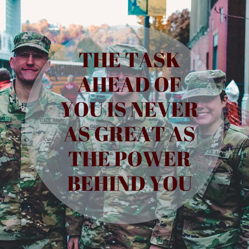 Encouraging quotes for soldiers in military