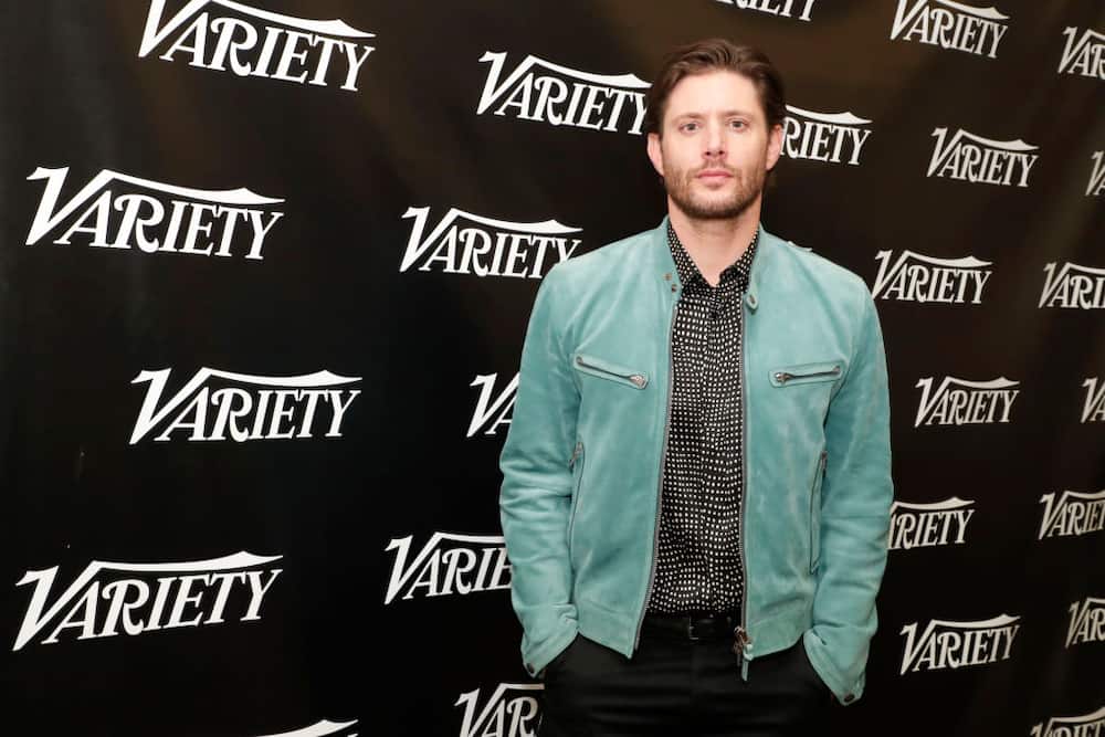 Jensen Ackles posing for a photo at the Variety Studio