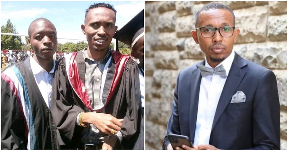 Mohamed Ali shared how badly they were doing after his graduation photo emerged. Photo: Mohemed Ali, Humphrey Shummah.
